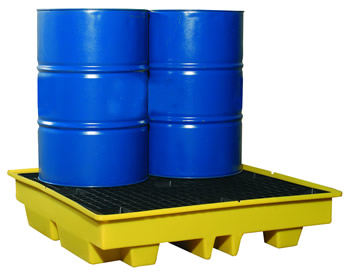 Clear Spill 4 Drum Low Profile Spill Pallet (250 Litre Capacity)